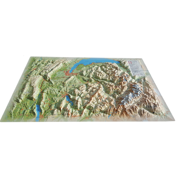 3Dmap Regional map Haute Savoie Version été