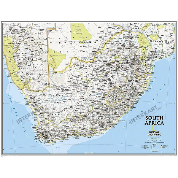 National Geographic Map Südafrika (77 x 66 cm)