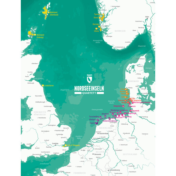 Marmota Maps North Sea Island Quartet