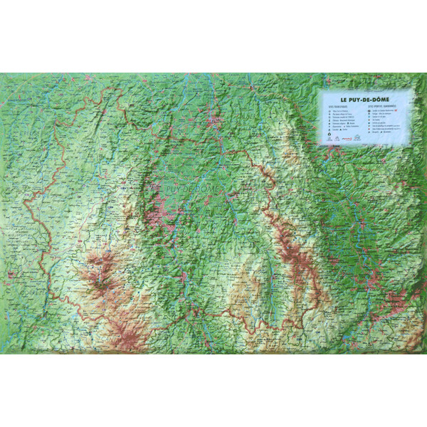 3Dmap Regional map Le Puy de Dôme