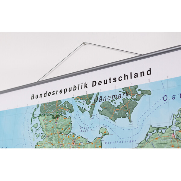GeoMetro Map Deutschland physisch (100 x 140 cm)