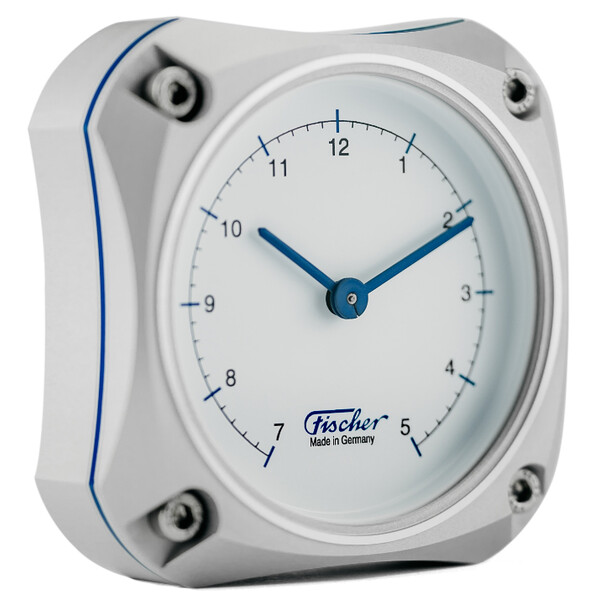 Fischer Cockpit Clock Silver Edition