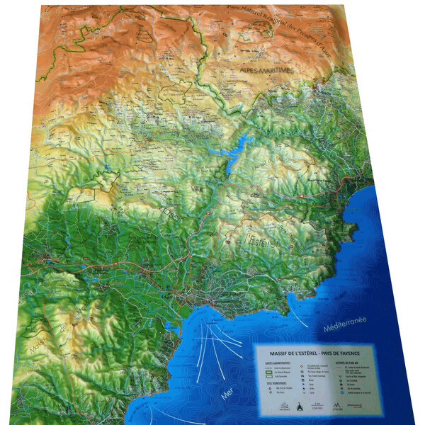 3Dmap Regional map Massif de l'Estérel et du Pays de Fayence