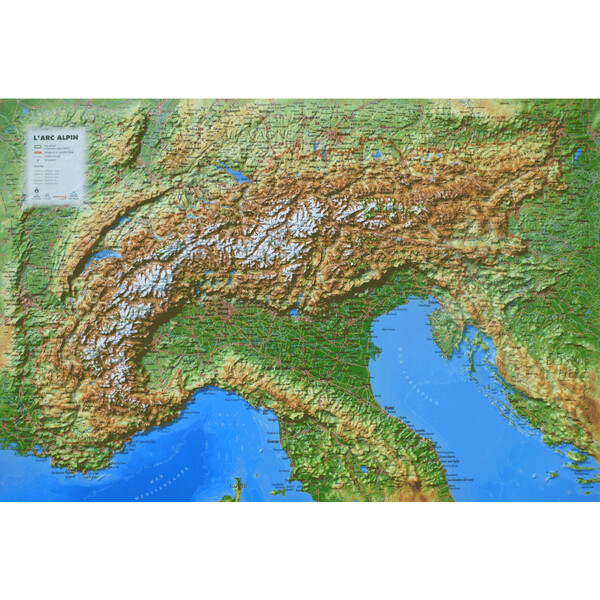 3Dmap Regional map Massif de L'Arc Alpin