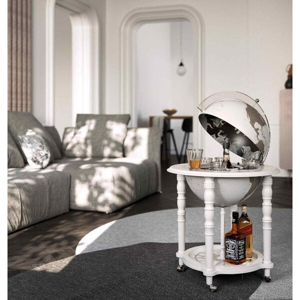 Zoffoli living Globe Bar Elegance White 40cm