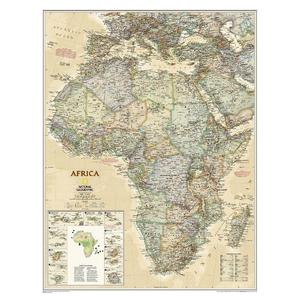 National Geographic Continental map Africa