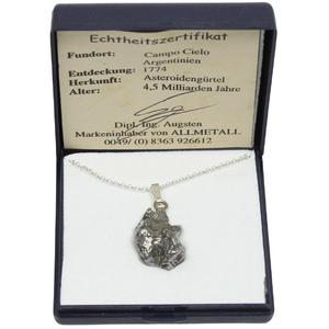 Campo del Cielo Meteorites iron meteorite on silver chain