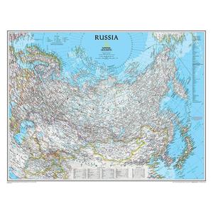 National Geographic Map Russia politically