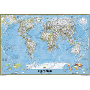 National Geographic Classic map of the world politically, giant format