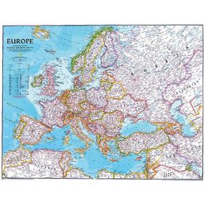 National Geographic Continental map Europe politically groïoe