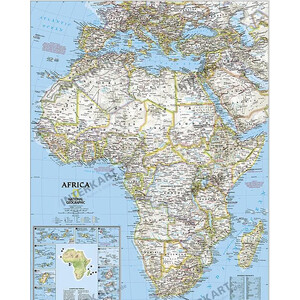 National Geographic antique map of Africa