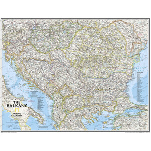 National Geographic Regional map the Balkans