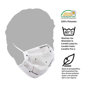 Masketo Face mask polyester Corona Borealis 5 pieces
