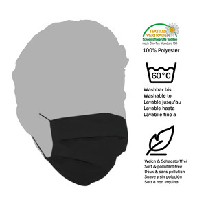 Masketo Face polyester black