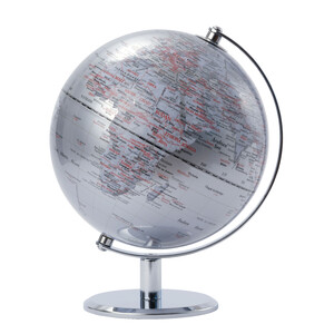 emform Globe Lunar Silver 20cm