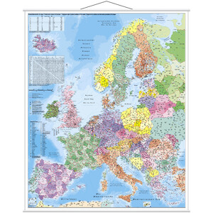 Stiefel Continent map Europa PLZ (97 x 119 cm)
