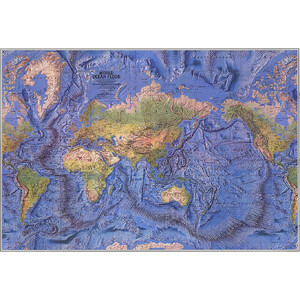 National Geographic World map physisch (116 x 77 cm)