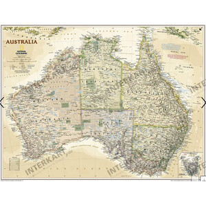 National Geographic Continental map Australien (77 x 69 cm)