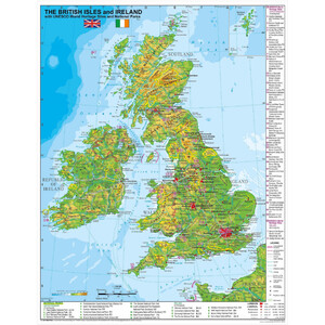 Stiefel Map The British Isles and Ireland (68 x 98 cm)