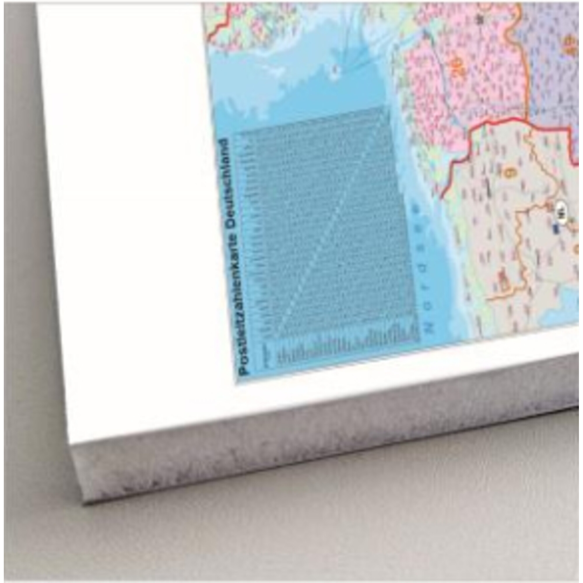 Cm Postcode Ap Stiefel Germany, political map of postcodes (100 cm x 140 cm)