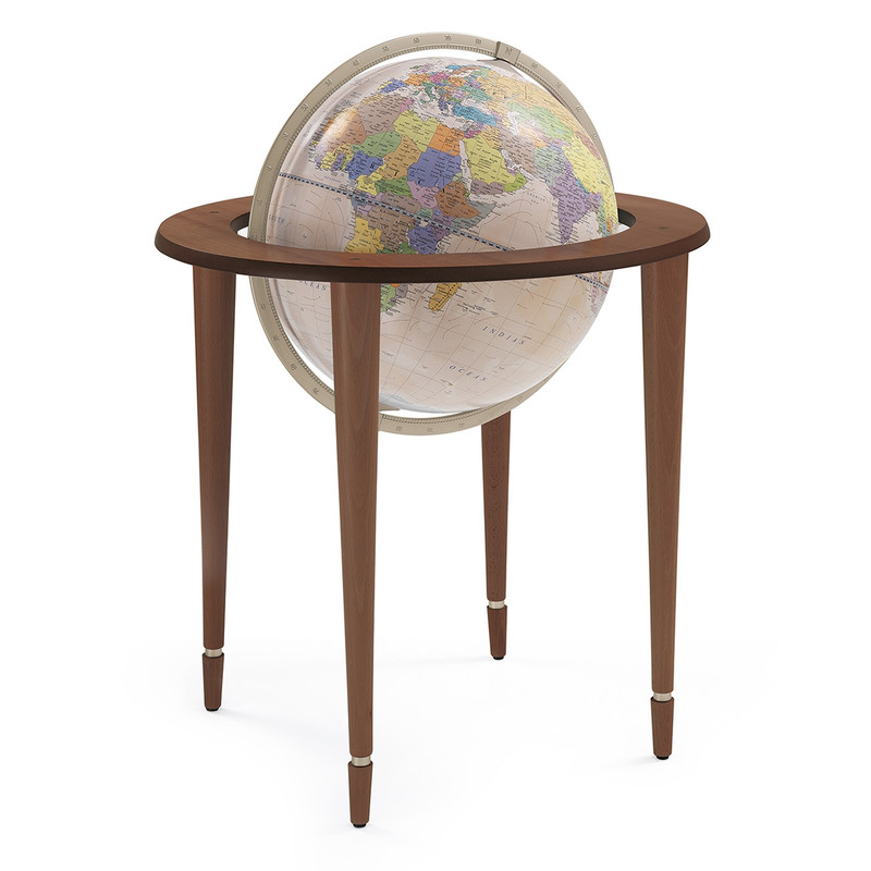 Zoffoli living Floor globe Amerigo Vespucci Rosa antico/ Brown 40cm