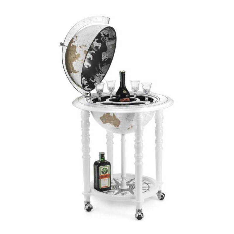 Zoffoli living Globe Bar Elegance White 40cm