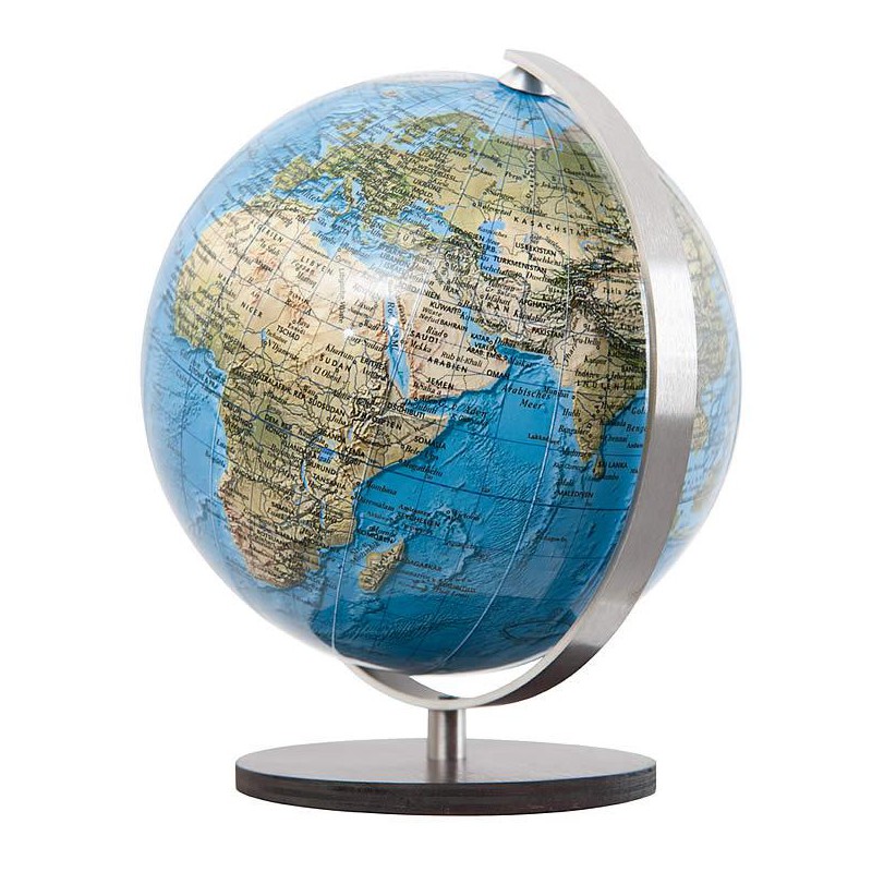 Columbus Mini globe Duorama 12cm dark wood base