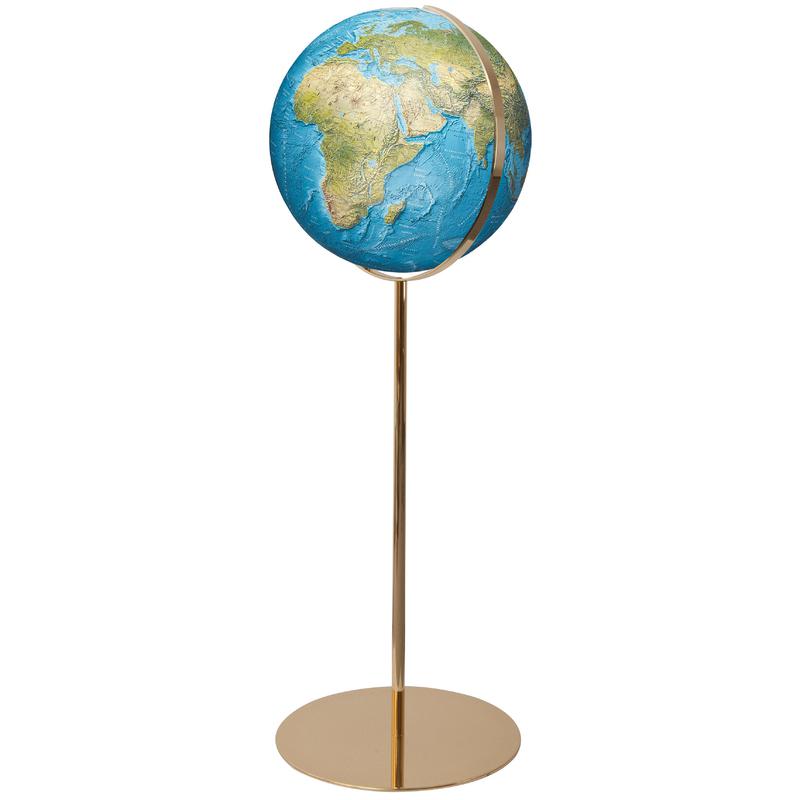 Columbus Duorama stand globe, with brass base 40cm