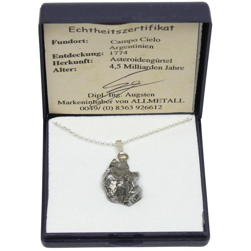 Campo del Cielo Meteorites iron meteorite on silver chain