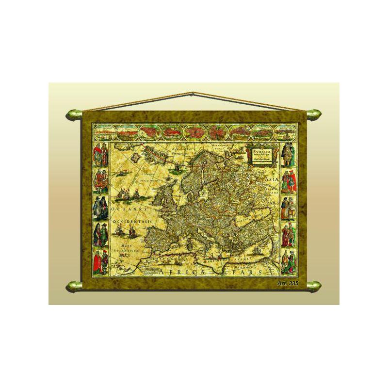 Zoffoli living Antique map (reproduction) No. 335/2
