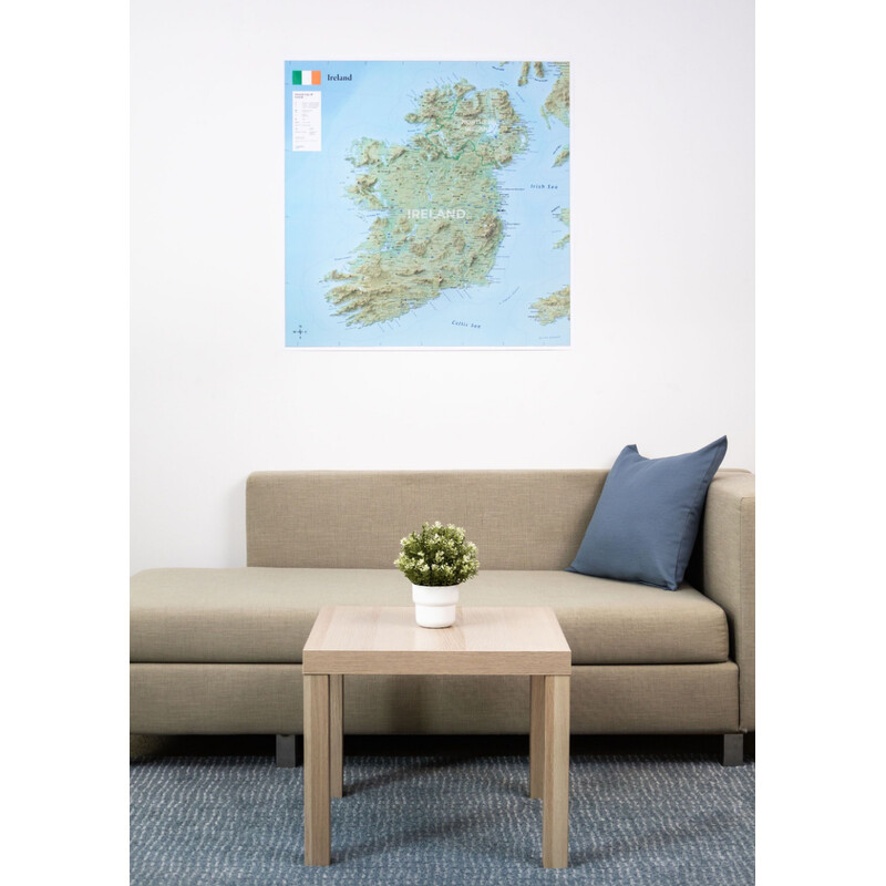 GeoMetro Map Ireland (90 x 90 cm)