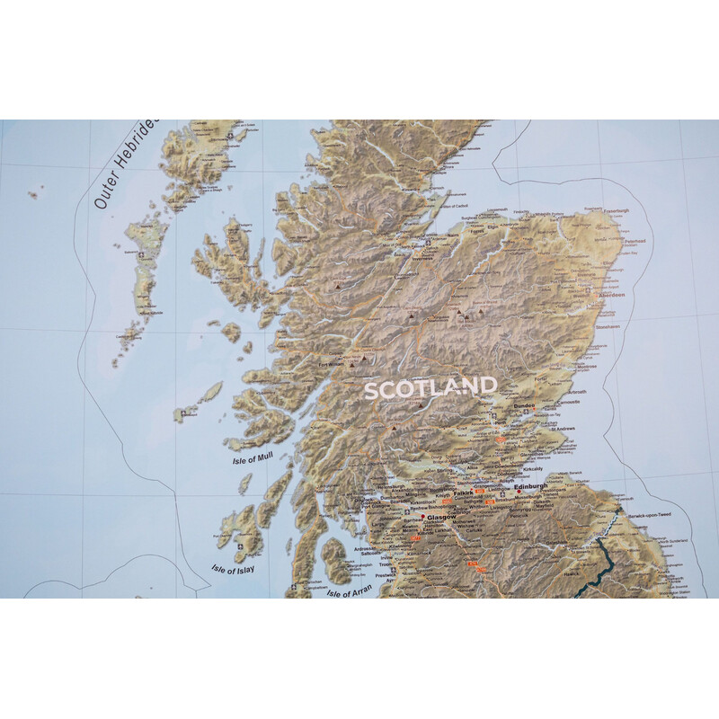 GeoMetro Map United Kingdom (100 x 140 cm)
