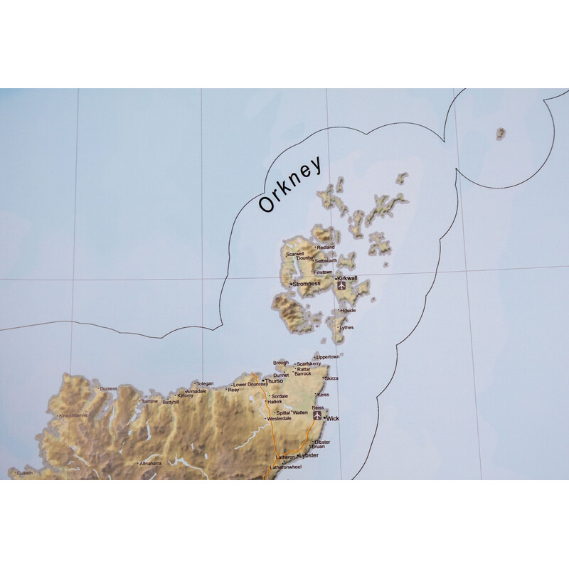 GeoMetro Map United Kingdom (100 x 140 cm)