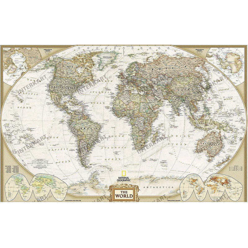 National Geographic World map Executive (117x76cm)