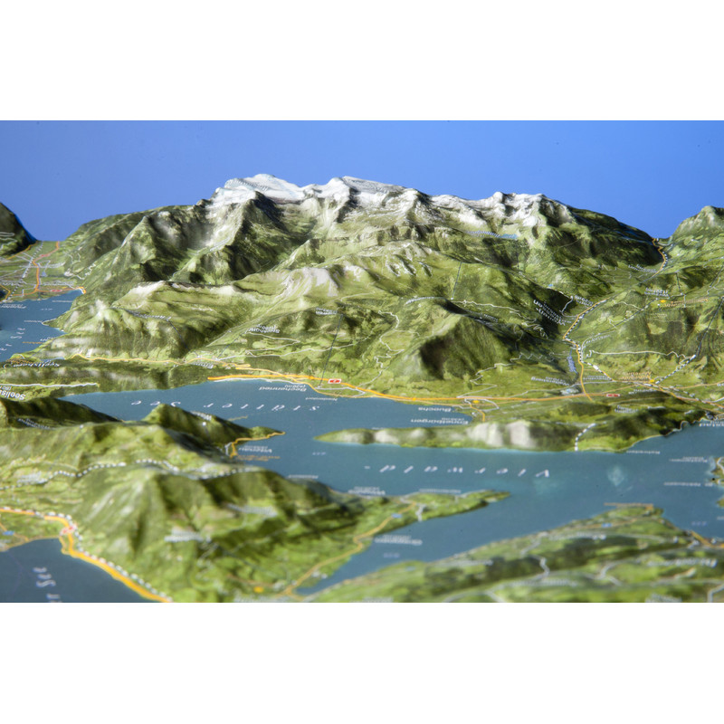 Georelief Regional map Lake Lucerne (in German)