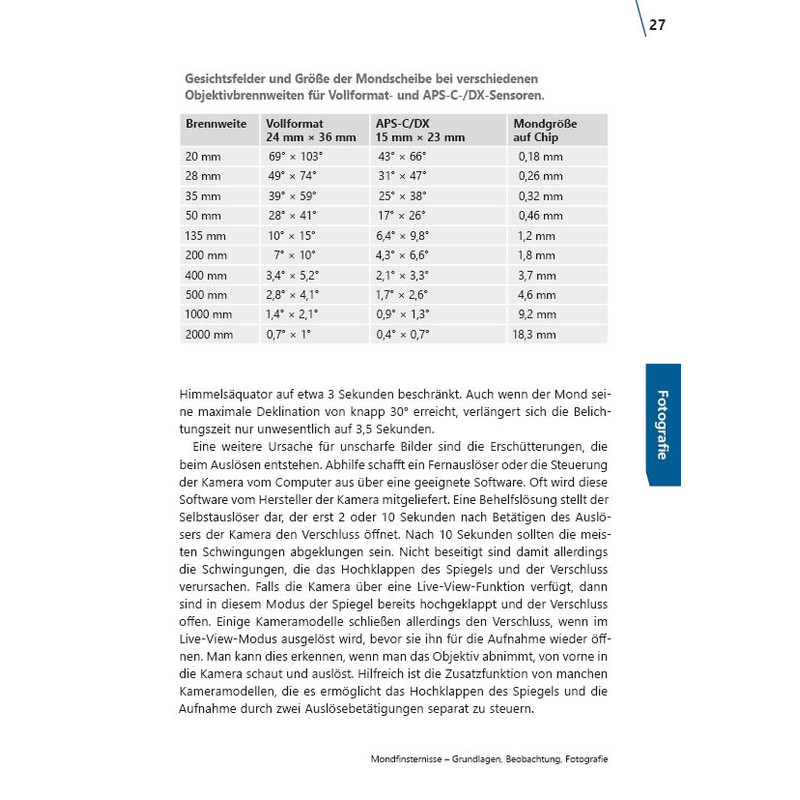 Astronomie-Verlag Mondfinsternisse - Grundlagen, Beobachtung, Fotografie