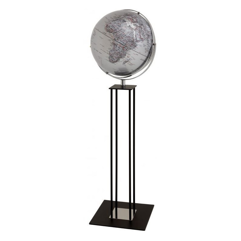 emform Floor globe Worldtrophy Silver 43cm