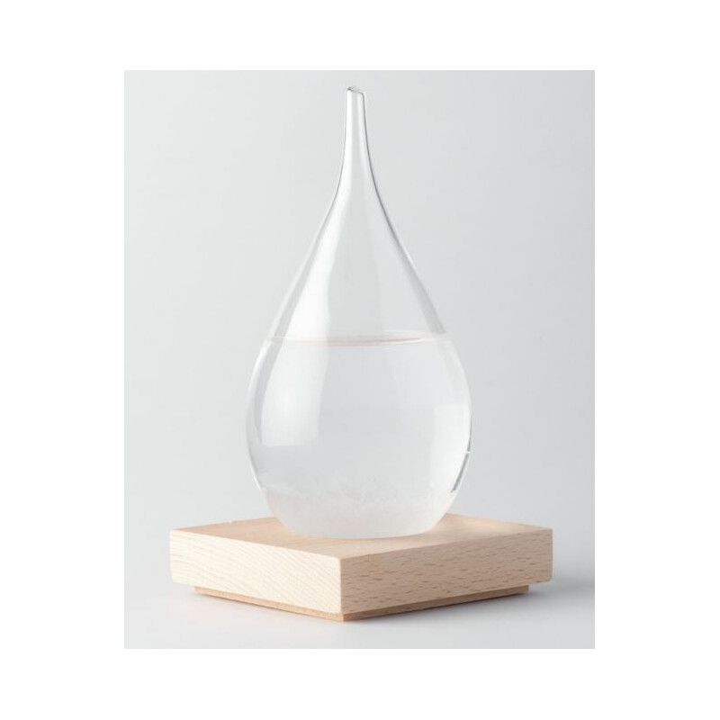 AstroMedia Weather station Fitzroy drop-shaped storm glass (big)