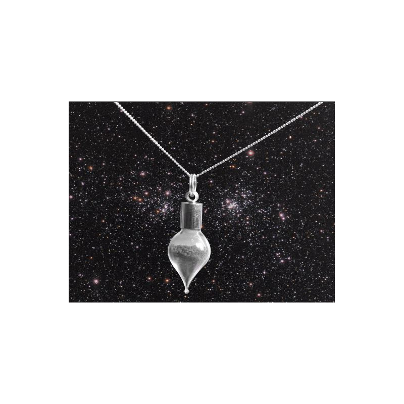Jurassic Jewellery Stardust Meteorite Vial Necklace (Teardrop)