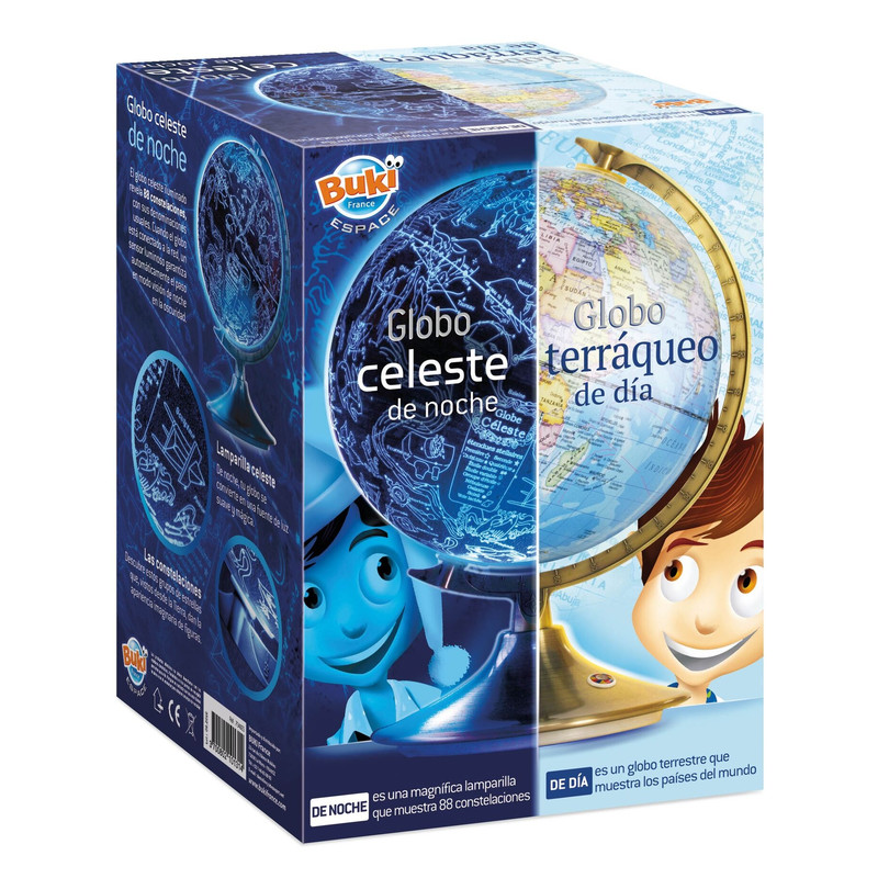 Buki Childrens globe Día y noche español 21cm