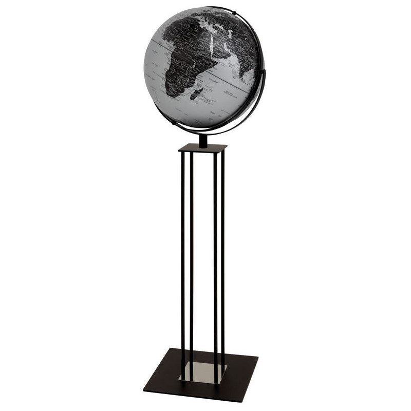 TROIKA Floor globe Worldtrophy Matt Silver 42,5cm