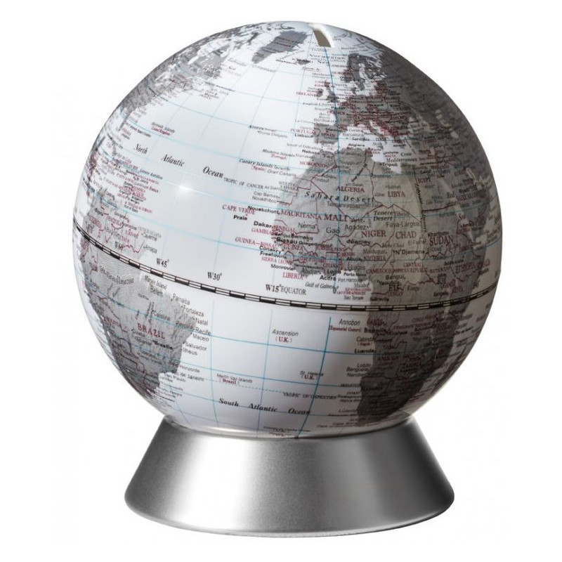 TROIKA Globe Money box Orion White 14cm