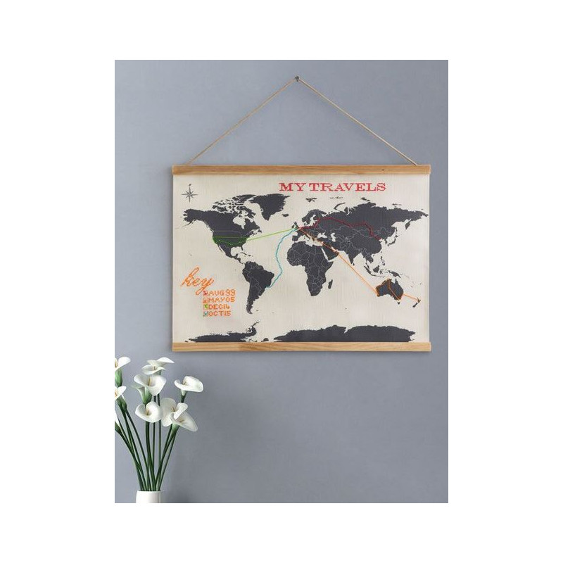 suck UK Cross Stitch Map