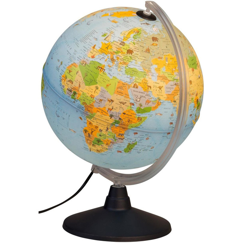 Idena Kids globe illuminated with animals 30cm