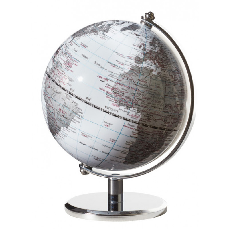 TROIKA Mini globe Gagarin White 13cm