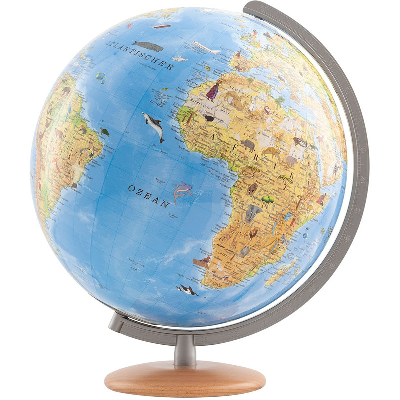 Columbus Childrens globe Unsere Erde mit Entdeckerstift 34cm