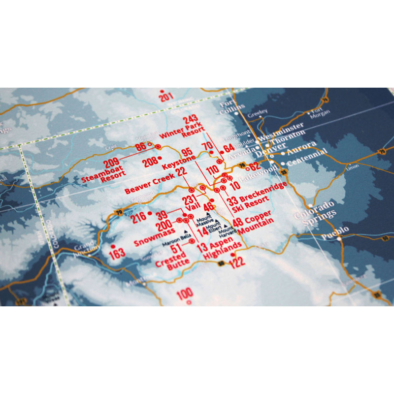 Marmota Maps Regional map Ski Resorts of the West