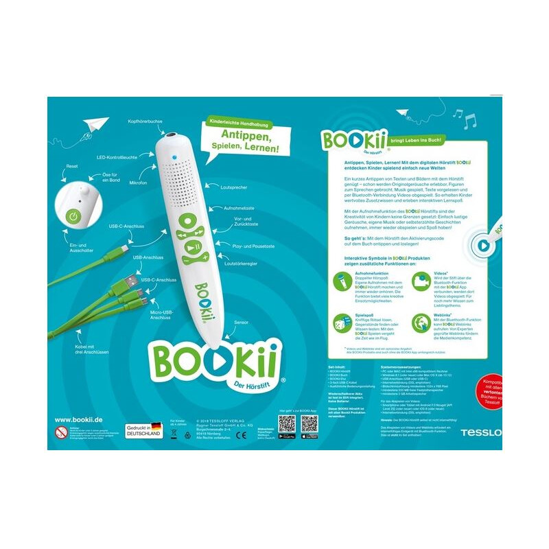 Tessloff-Verlag BOOKii Starter-Set Heimische Vögel