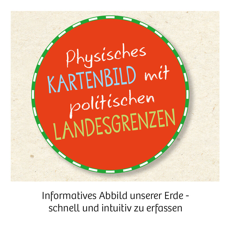 Kosmos Verlag Childrens globe Schülerglobus physisch 26cm