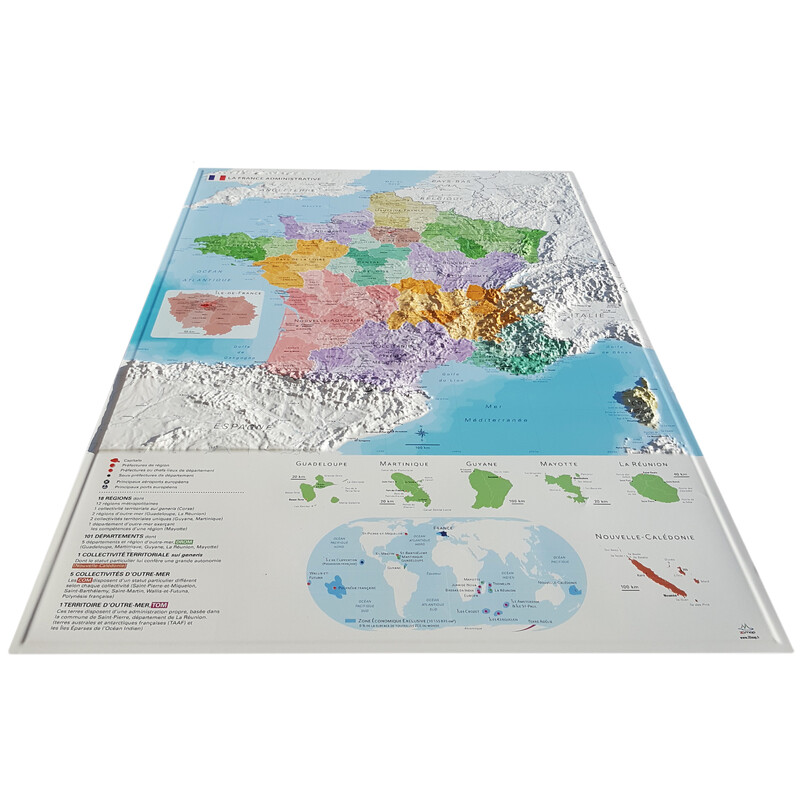 3Dmap Map La France Administrative